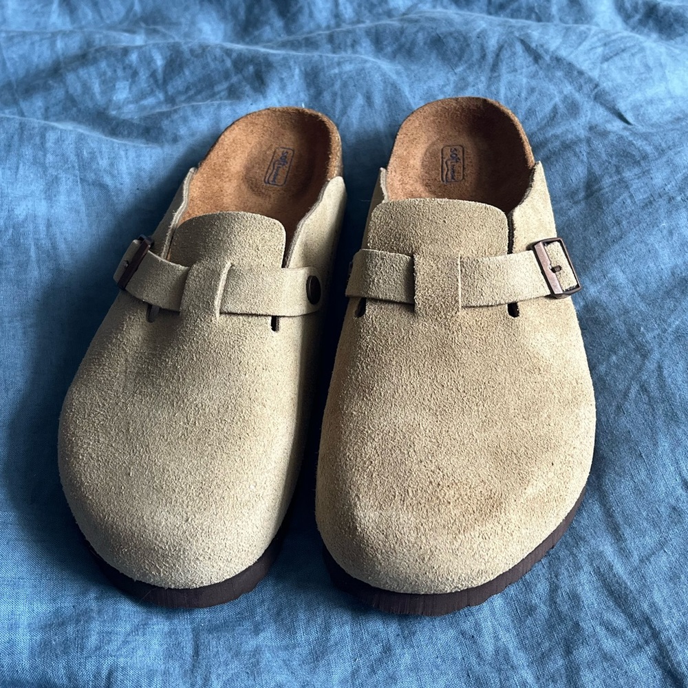 Birkenstock Boston suede taupe sandal EU40 / USW 9.5